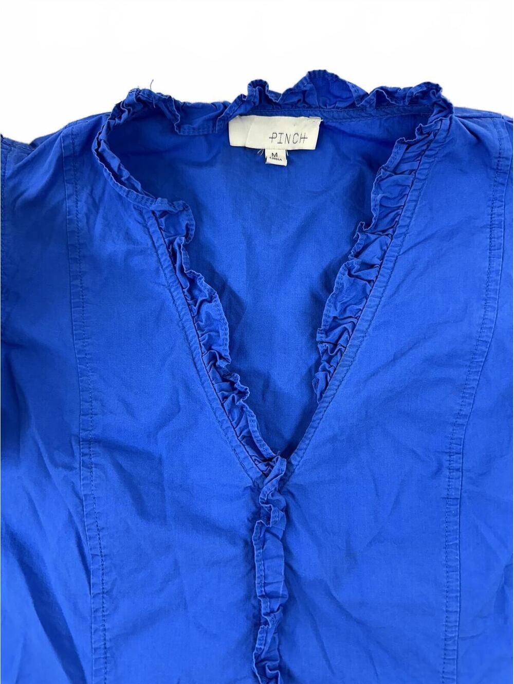 Pinch Blue‎ Ruffle Sleeve Blouse - Picture 4 of 8